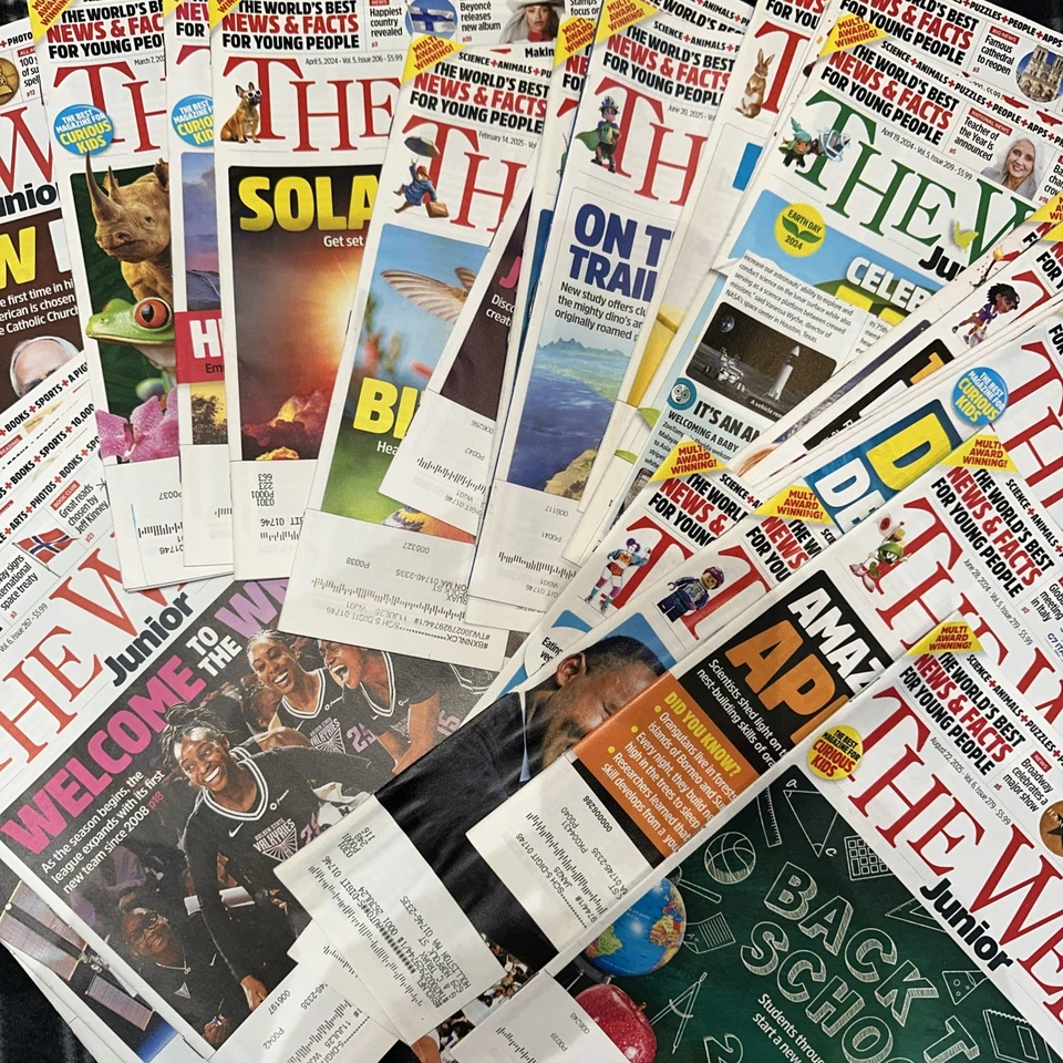 EUC Lot of  10  The Week Junior Kids Magazines - Sampler Pack, 2022-2025 - Image 1 of 1