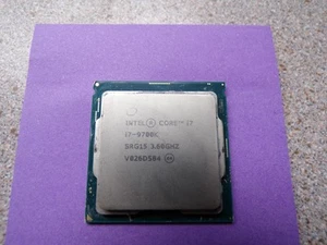 Intel Core i7-9700K SRG15 / SRELT 3.60GHz 8-Core 12MB LGA1151 CPU Processor #499 - Picture 1 of 2