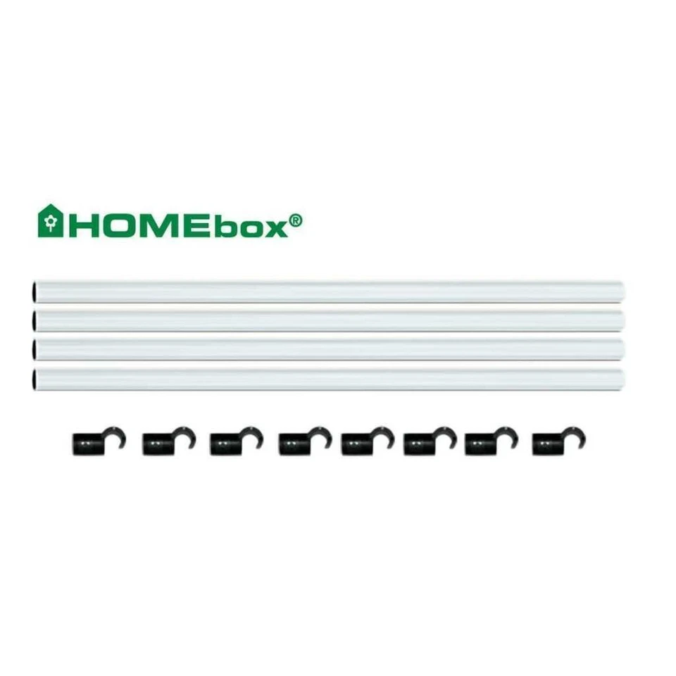 HOMEbox Fixture Poles 150 | aste per tenda 150 cm | Ø 22 mm tenda per coltivazione scatola per coltivazione grow