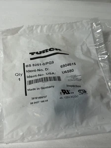 Turck BS 8251-0/PG9 Wireable Actuator and Sensor Field Elbow 5-Pin M12 U6580 - Picture 1 of 4