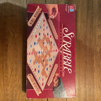 Complete Box Vintage Scrabble Board Game 1989 Edition By Milton Bradley - Image 1 of 4