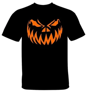 PUMPKIN FACE T-Shirt Herren Halloween Jack o Laterne BESTPREIS!! - Bild 1 von 2