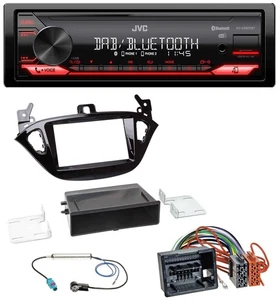 JVC Bluetooth USB DAB MP3 Autoradio für Opel Adam ab 13 Corsa E ab 15 Ablage - Bild 1 von 8