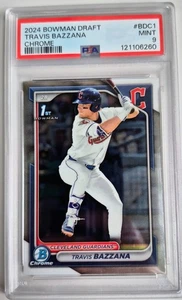 2024 Bowman Draft Travis Bazzana 1st Bowman Chrome PSA 9 MINT - Guardians - Picture 1 of 2