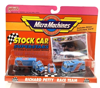 De colección Nuevo en Paquete 1991 Micro Máquinas Richard Petty #1 De Stock Car Superstar Set Foto 1 de 4