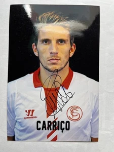 Autógrafo DANIEL CARRICO-FC Sevilla-1 Gorra PORTUGAL-Ex-Wuhan Zall-Sporting-firmada - Imagen 1 de 2