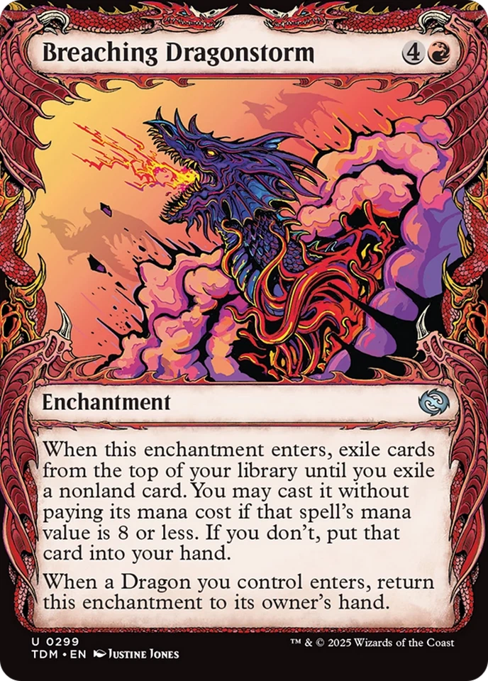 Breaching Dragonstorm (FOIL) x1 - MTG Tarkir: Dragonstorm TDM #299 - Image 1 of 1