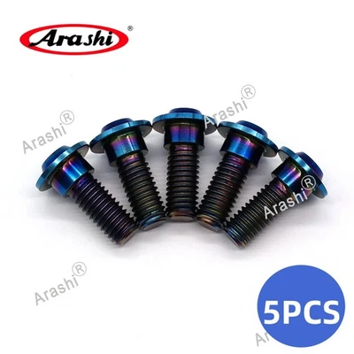 5PCS Rear Brake Disc Rotor M8 Bolts For Suzuki SV650 1999-2010 SV650S 1999-2009 - Image 1 of 4