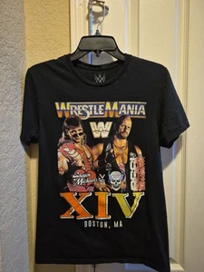 WrestleMania XIV 1998 Retro Shawn Michaels Stone STEVE AUSTIN WWE T SHIRT Size S - Picture 1 of 9