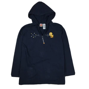 Vintage 2001 Warner Bros Looney Tunes Tweety Vogel Hoodie Sweatshirt Damen XL - Bild 1 von 6