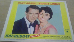 1958 HOUSEBOAT Lobby Card Sophia Loren Cary Grant Very Good 11x14" - Picture 1 of 3
