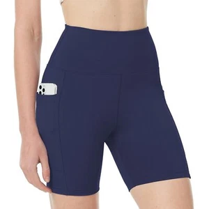Yoga Shorts for Women with Pockets Biker Shorts High Waisted Tummy Control Gy... - Picture 1 of 6
