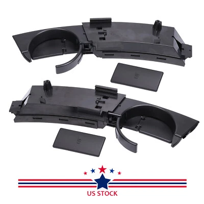 Par de portavasos delanteros izquierdo y derecho negro para BMW Z4 E85 E86 2003-2008 Foto 1 de 4