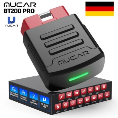 MUCAR BT200 Pro OBD2 Scanner Volle System KFZ Diagnosegerät 15 Reset Bluetooth - Bild 1 von 4