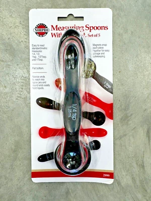 Juego de cuchara medidora de anidación magnética Norpro de 5 piezas - cocina apta para lavavajillas Foto 1 de 2