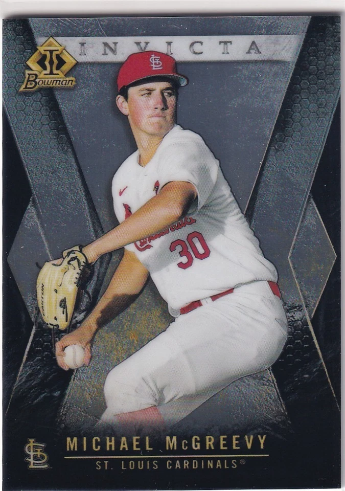2021 BOWMAN INVICTA RC MICHAEL MCGREEVY ST. LOUIS CARDINALS BASEBALL #1336 - Image 1 of 1