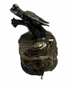 Vintage Brass Dragon Head  Incense Burner – JAPAN - Picture 1 of 6