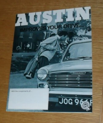 Austin Range Brochure 1967-1968 - Mini Cooper Mk2 1300 1100 A60 1800 A110 - BMC Foto 1 de 3