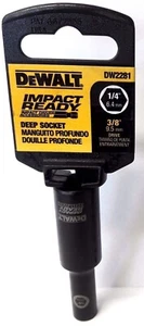 Enchufe profundo Dewalt DW2281 1/4"" 3/8 enchufe listo para atornillador de impacto - Imagen 1 de 1