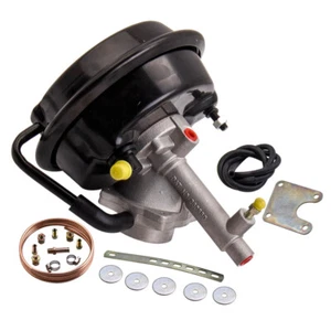 Remote Mount Vacuum Brake Booster and Mounting kit Drum Braked Vehicle for VH44 - Picture 1 of 8