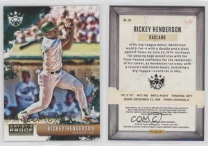 2019 Diamond Kings Image Variation Rickey Henderson (Swing Followthrough) HOF