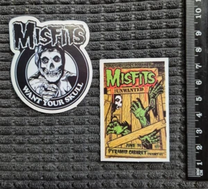 MISFITS 2 sticker lot - new vinyl bumper laptop skateboard - Picture 1 of 1