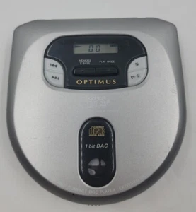 OPTIMUS CD-3690 Portable Personal Player- HYPER DAS - Silver- 1998 - For Parts! - Picture 1 of 6