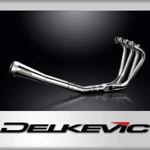 Honda CB750F Supersport 79-83 Polished Full Exhaust 4-1 Reverse Cone Silencer - Picture 1 of 5