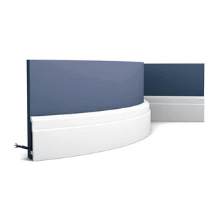 Orac Decor SX115F LUXXUS Base Flexible Barra de Perfil Pie Piso Listón 2 m - Imagen 1 de 5