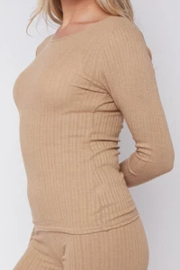 Ex M&S Womens Ladies Thermal Long Sleeve Vest Top 2 Pack Pointelle Soft Warm - Picture 1 of 29