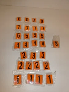 3M Scotchlite Reflective Orange/Black Misc. Replacement Numbers Approx. 700 pcs - Picture 1 of 6