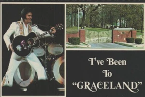 Vintage Postcard I've Been To "Graceland" Elvis B13505 Dick Grob Steve Caldwell - Picture 1 of 2
