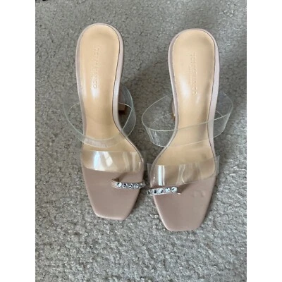 New Tony Bianco saffron Nude color transparent vinyl sandals size 5.5 - Image 1 of 4