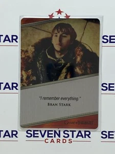 Game Of Thrones Iron Anniversary Expressions Metall #E11 Bran Stark - Bild 1 von 1