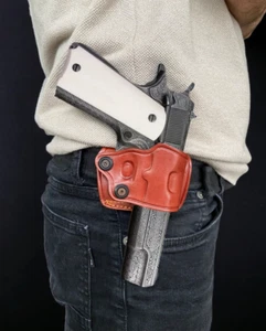 STI Staccato Yaqui Slide Leather Owb Holster Choose Color / Gun Model - Picture 1 of 14