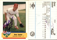 Dave Doster Signed 1994 Fleer ProCards #2534 Card Clearwater Phillies Auto AU