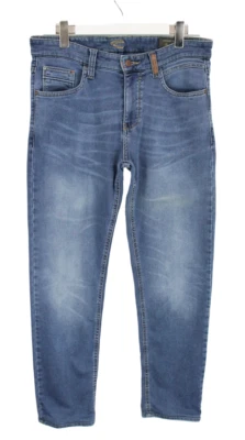 Pantalones de mezclilla Camel Active Madison para hombre W34 L31 calce ajustado cremallera bigotes Foto 1 de 4