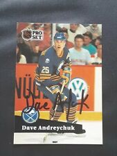 DAVE ANDREYCHUK BUFFALO SABRES HOF LEGEND AUTOGRAPHED SIGNED 1991 HOCKEY CARD D