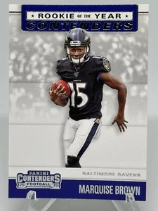 Marquise Brown 2019 Contenders Rookie of the Year Contenders #RYA-MB Insert - Picture 1 of 2