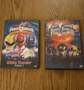 Mighty Morphin Power Rangers: Movie DVD's Vintage 1990s Lot of 2 Standard DVD's - Picture 1 of 12