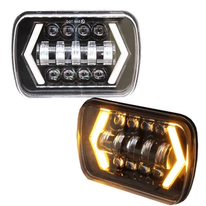 160W 5x7'' 7x6'' LED Headlights Hi/Lo Beam DRL 1983-2004 Toyota Hilux Jeep H4 - Picture 1 of 5
