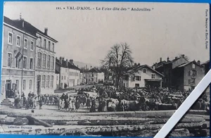 N° 16  Cpa du VAL-D'AJOL Foire dite des Andouilles  Ecrite 1910 Vosges 88 - Imagen 1 de 2