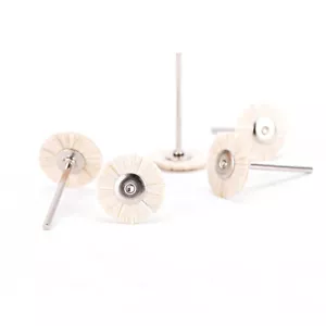 10pcs Dental Polishing Buffing Cotton Wool Wheel Brush for-Rotary Tool Accessory - Picture 1 of 9