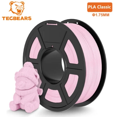 【购买 10 支付费 6】TECBEARS PLA/PETG/SILK PLA+ 哑光 3D 打印机长丝 1KG ABS ASA — 第 1/4 张图片