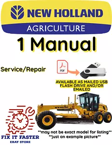New Holland RG140.B VHP GRADER HANDBUCH SERVICE WERKSTATT REPARATUR PDF USB - Bild 1 von 3