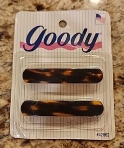 NIP VINTAGE RARE Goody 2 Clip Hair Barrettes 1993 2.5 Inch USA Auto Clasp 42862 - Picture 1 of 2