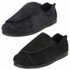 Mens Padders Extra Wide Casual Slippers Peter - Picture 1 of 19