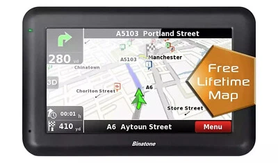 Binatone U435 (4.3 Inch) Sat Nav - UK & ROI GPS Navigation System - Image 1 of 4