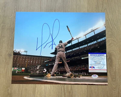 David Ortiz Signed Autographed 11x14 Photo Psa/Dna Boston Red Sox #34 - Image 1 of 3