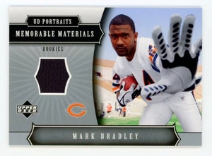 2005 Upper Deck Portraits Memorable Materials Mark Bradley Rookie Card - Foto 1 di 2